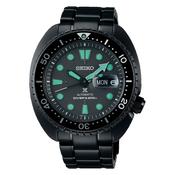 seiko prospex black series 'night vision' turtle diver image
