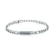 sector jewels basic bracelet with brushed chain and tag with enamel image