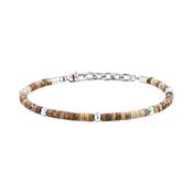 sector basic bracelet stainless steel picture jasper 19+3cm