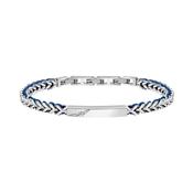 sector bandy bracelet with blue nylon string 22cm