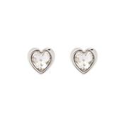 ted baker-crystal heart silver earring image