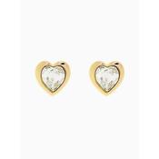 ted baker han: crystal heart earring gold &amp; clear crystal