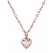 ted baker-crystal heart pendant rose gold image