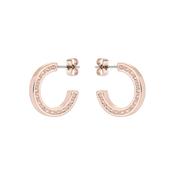 ted baker crystal hoop rose gold earrings image