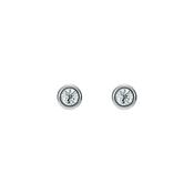 ted baker sinee: mini crystal stud earrings, silver tone, clear crystal