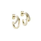 ted baker hrlias crystal doublr hoop crystal earring