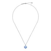 ted baker crastel: crystal pendant necklace silver tone, light blue crystal image