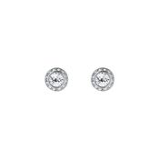 ted baker soletia: solitaire sparkle crystal stud earrings silver tone, clear crystal
