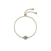 ted baker soleta: solitaire sparkle crystal adjustable bracelet gold tone