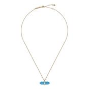 ted baker paries: paradise rock pendant necklace gold tone, turquoise image