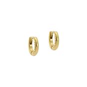 ted baker crisete: logo hoop earrings (10mm) gold tone