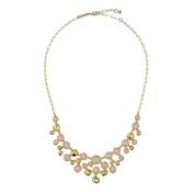 ted baker periela: pebble stone necklace gold tone, pink
