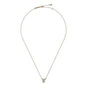 ted baker joyelle: jewel cluster pendant necklace gold tone, pearl, clear crystal image
