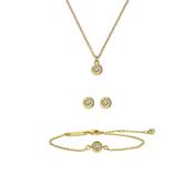 ted baker minnella: mini sparkle dot gift set, gold tone, clear crystal image