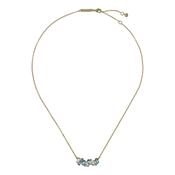 ted baker clarita: crystal cluster pendant necklace gold tone