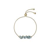 ted baker clarrie: crystal cluster adjustable bracelet gold tone