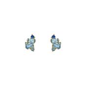 ted baker clarice: crystal cluster stud earrings gold tone