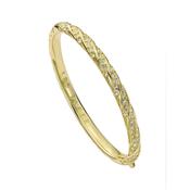 ted baker torvi: crystal twist hinged gold tone bangle bracelet image
