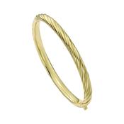 ted baker melissa: metal twist hinged gold tone bangle bracelet image