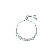 ted baker juliet: jewel chain crystal silver tone drawstring bracelet image