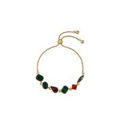 ted baker juliet: jewel chain crystal gold tone drawstring bracelet image