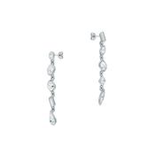 ted baker julianna: jewel chain crystal silver tone drop earrings image