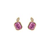 ted baker michelle: crystal cluster gold tone stud earrings image