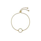 ted baker hela: crystal hoop gold tone adjustable bracelet image