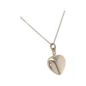 silver heart keepsake pendant with 2.6mm screw on top image