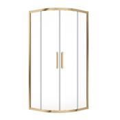 Aspect 2 Door Quadrant 900mm Shower Door Brushed Gold