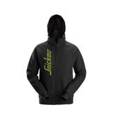 Snickers 2846 Logo Full Zip Hoodies Black Small