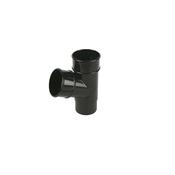 Pipelife 4" Double Socket  45 Degree Soil Branch Black
