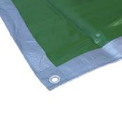 Faithfull Tarpaulin Green/Silver 5.4 x 3.6m 80gsm