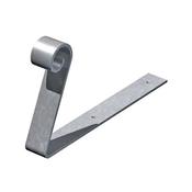 Hip Iron Scrolled Galvanised 300mm x 25mm x 3mm