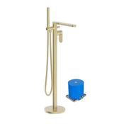 Urban Floorstanding Bath Shower Mixer Brushed Gold