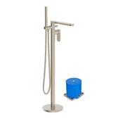 Urban Floorstanding Bath Shower Mixer Brushed Nickel