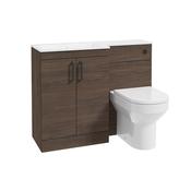 Corta 1100mm LH Combination Two Door Unit Sable Ash-Black Handles