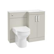 Corta 1000mm RH Combination Two Door Unit Whispering Willow-Chrome Handles
