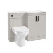 Corta 1100mm RH Combination Two Door Unit Morning Mist-Black Handles
