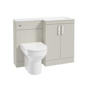 Corta 1100mm RH Combination Two Door Unit Whispering Willow-Chrome Handles
