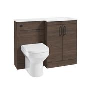 Corta 1100mm RH Combination Two Door Unit Sable Ash-Black Handles