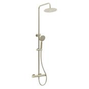 Urban Round Thermostatic Shower Kit Brushed Nickel
