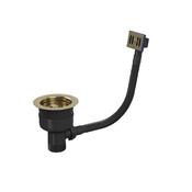Top Fix Kitchen Strainer Waste With Overflow Brushed Brass