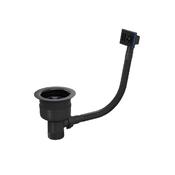 Top Fix Kitchen Strainer Waste With Overflow Matt Black