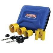 Faithfull Holesaw Electricians Kit 9 Piece image