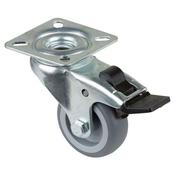 Equipment 50mm Castor Wheel with Brake 50kg Grey image