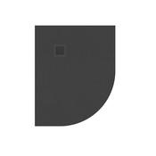 Slate Left Hand Offset Quadrant Shower Tray Anthracite 1000mm x 800mm
