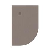 Slate Left Hand Offset Quadrant Shower Tray Taupe 1200mm x 800mm image