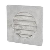 Cast Aluminium Louvre External Wall Vent Square 4"
