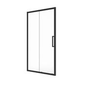 Aspect Sliding Shower Door 1800mm Matt Black
